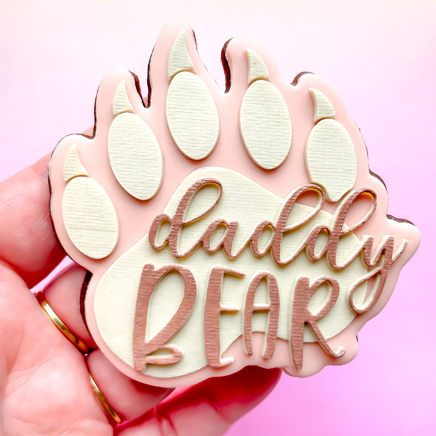 Daddy Bear Paw Print