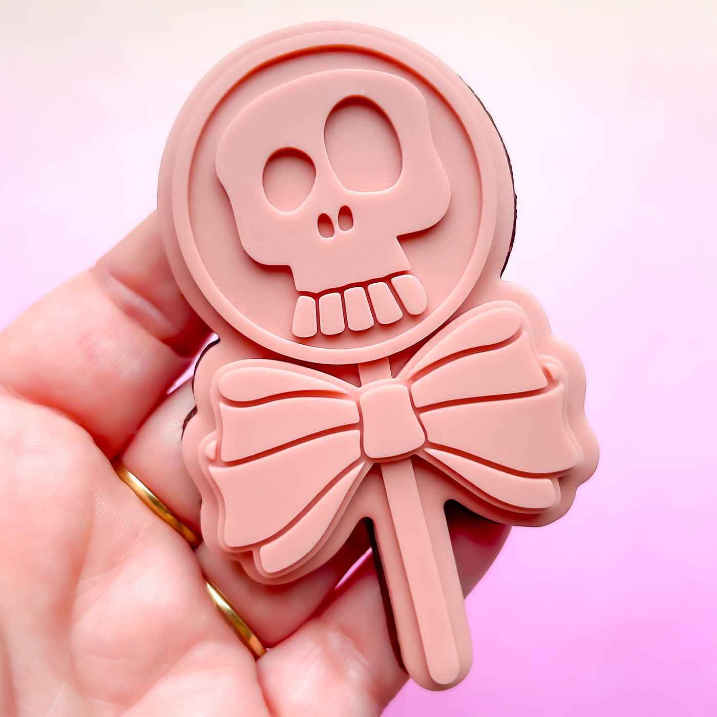 Skull Lollipop With Bow
