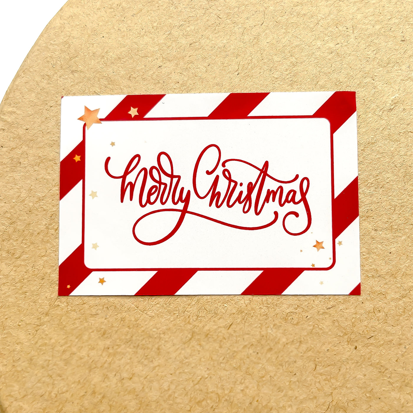 Merry Christmas With Border Stickers RECTANGLE
