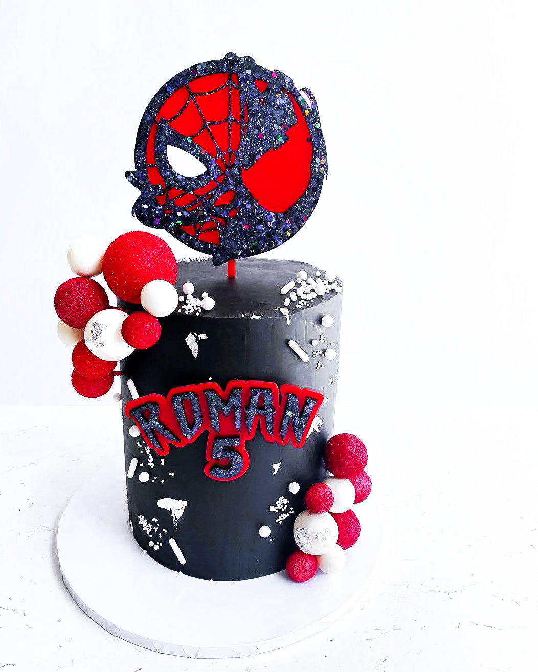 SpiderMan Inspired Cake Topper Set