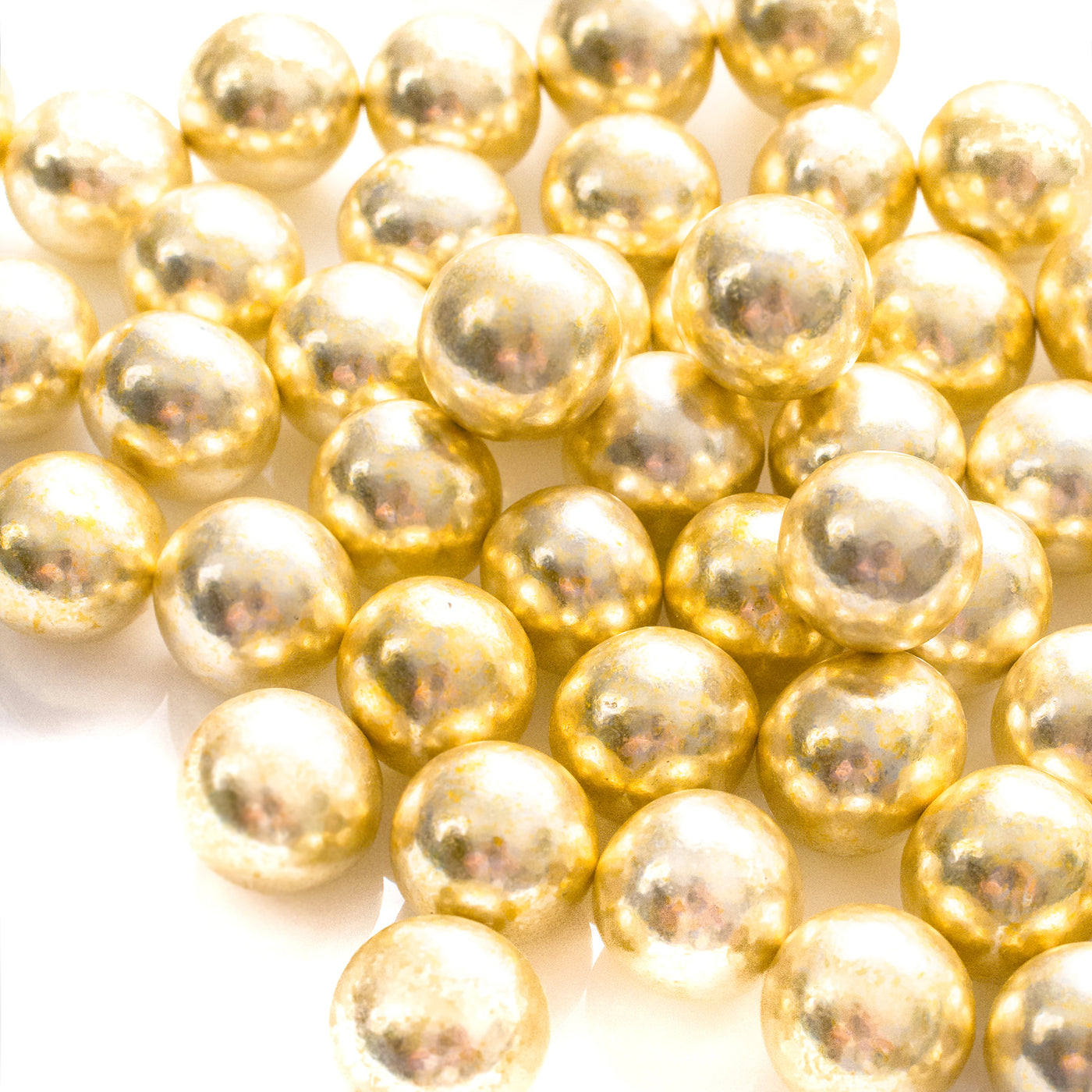 XL Choco Balls Sprinkles Gold Metallic approx 20mm