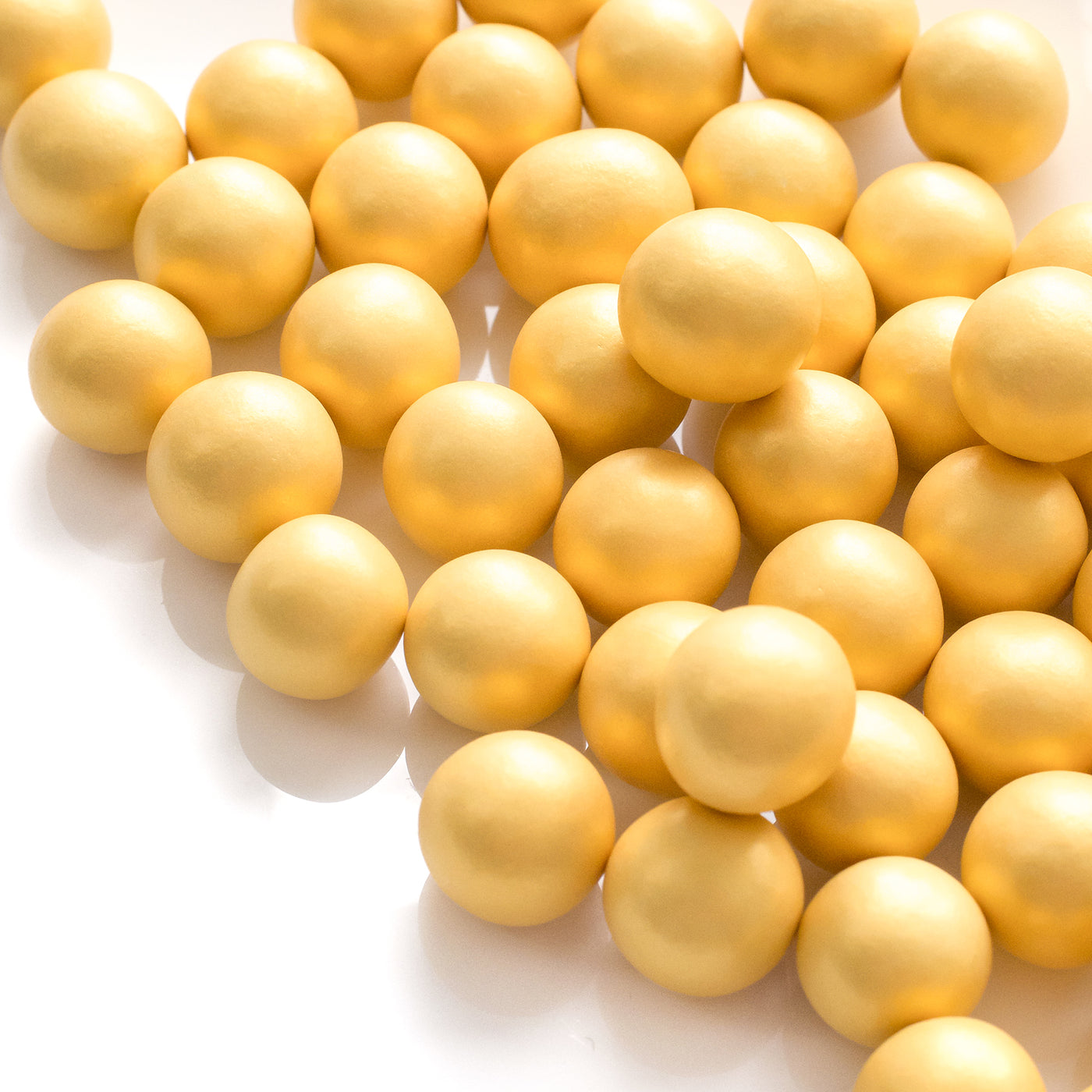 XL Choco Balls Sprinkles Gold Pearlescent approx 20mm