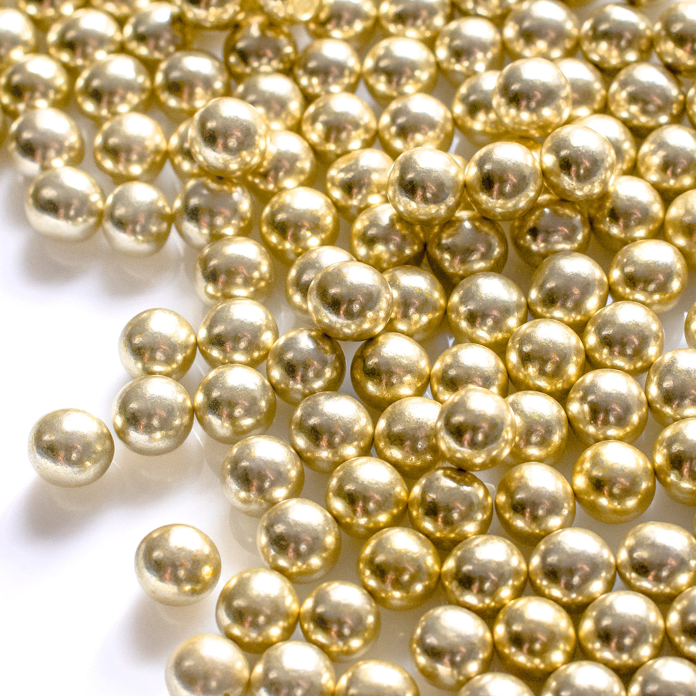 10mm Choco Balls Sprinkles Gold Metallic