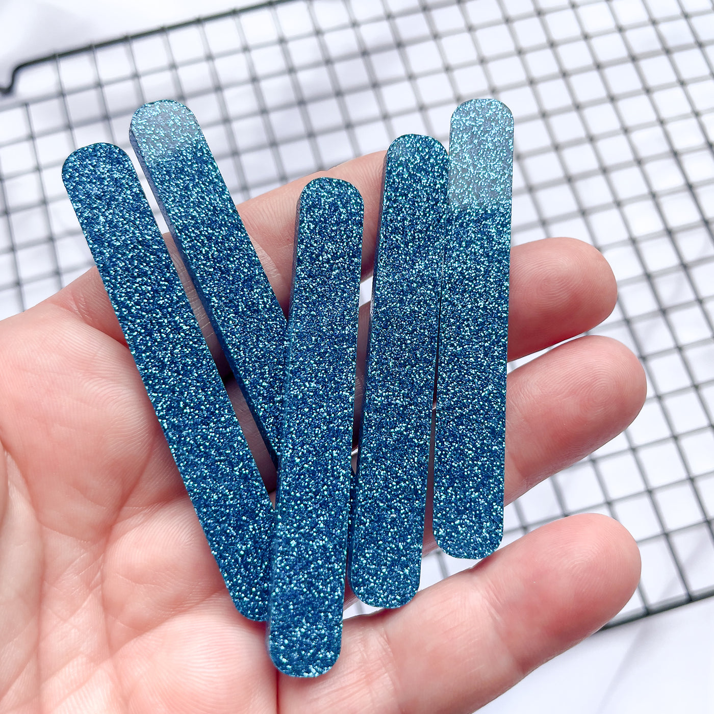 Glitter BLUE Cakesicle Sticks